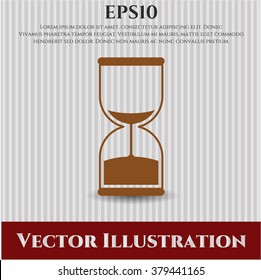 Sand Clock vector icon or symbol