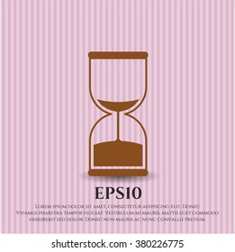 Sand Clock vector icon or symbol