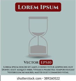 Sand Clock vector icon or symbol