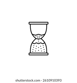 Sand Clock vector illustration line icon icons design
