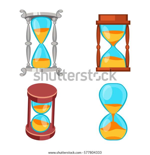 Sand Clocks Vector Isolated Stock Vector Royalty Free 577804333 1715