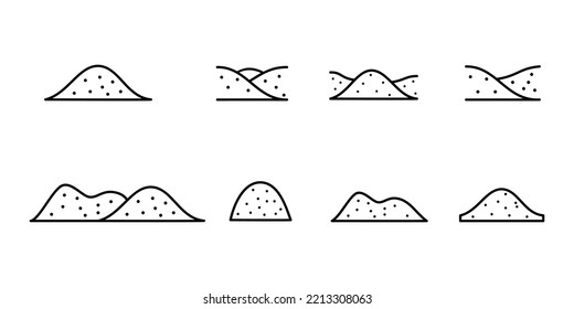 Sand Desert Icon Vector Symbol