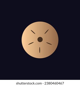 Sand dollar abstract design vector