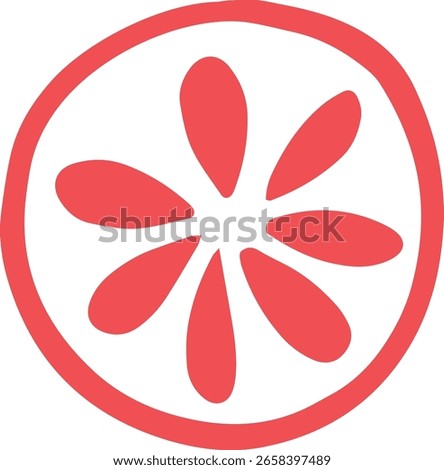 Sand dollar beach clip art design on plain white transparent isolated background for sign, decal, card, shirt, hoodie, sweatshirt, apparel, tag, mug, icon, poster or badge
