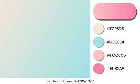 Sand Dollar, Teal, Rosewater, Hot Pink gradient background with light blurred pattern. Abstract illustration with gradient blur design. Blurred colored abstract background. Colorful gradient