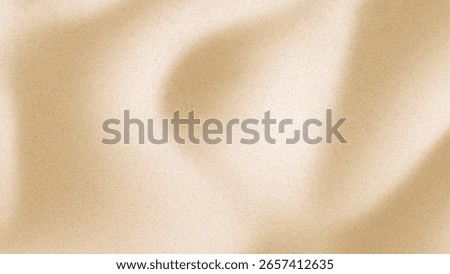Sand dune background with smooth beige texture - desert landscape surface with natural wave patterns, soft shadows on sandy terrain. Minimalist nature backdrop for design projects with warm tones.