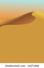 Sand dune illustration 