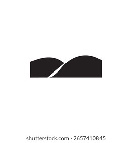 ícone dunas de areia ilustração elemento design