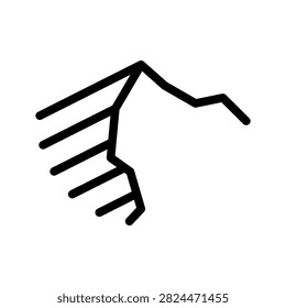 Sand Dunes Icon Vector Symbol Design Illustration