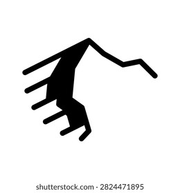 Sand Dunes Icon Vector Symbol Design Illustration