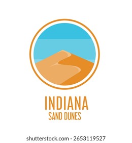 Dunas de areia de Indiana Perfeito para Badge