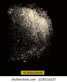 Sand flying explosion on black background ,throwing freeze stop motion object design, black Sandbursts