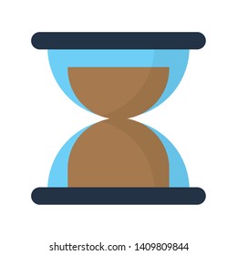 sand glass clock cartoon vector illustration graphic design