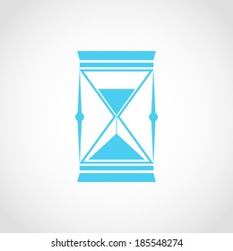 Sand Glass Icon Isolated on White Background