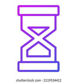 sand glass Icon. User interface Vector Illustration, As a Simple Vector Sign and Trendy Symbol in Line Art Style, for Design and Websites, or Mobile Apps,