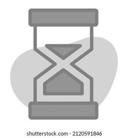 Icono de cristal de arena. Ilustración vectorial de interfaz de usuario, como signo vectorial simple y símbolo de moda en estilo de arte de línea, para diseño y sitios web, o aplicaciones móviles,