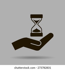 Sand Glass. Vector