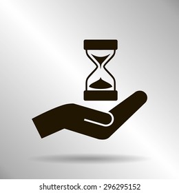 Sand Glass. Vector