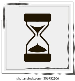 Sand Glass. Vector