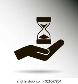 Sand Glass. Vector