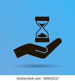 Sand Glass. Vector