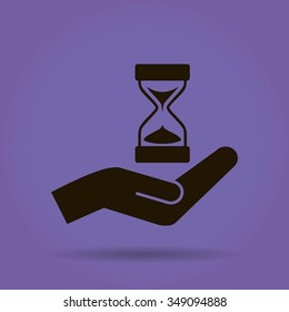 Sand Glass. Vector