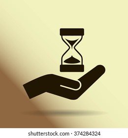 Sand Glass. Vector