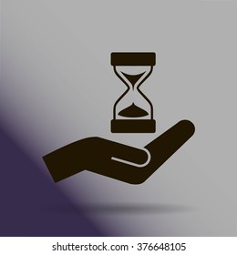 Sand Glass. Vector