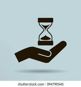 Sand Glass. Vector