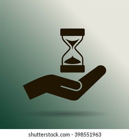 Sand Glass. Vector