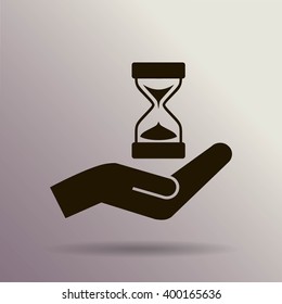 Sand Glass. Vector