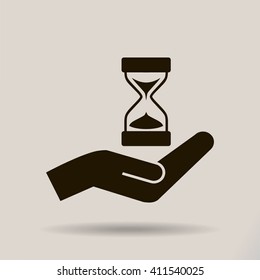 Sand Glass. Vector