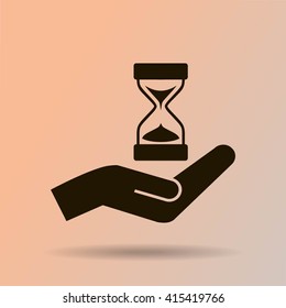 Sand Glass. Vector