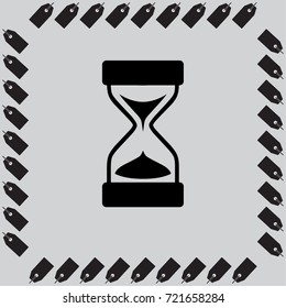 Sand Glass. Vector