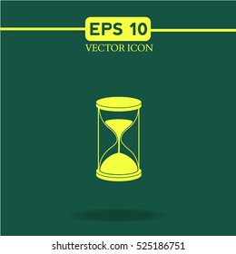 sand glass vector icon.logo. flat icon.Sample  Icon. Web
