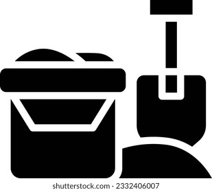 Icono de glifo de arena - Icono único, vector