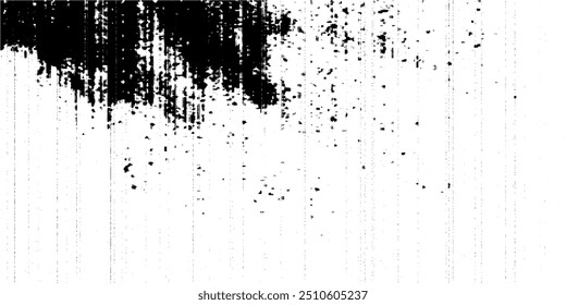 Fondo ondulado del patrón de la textura del grano de arena. Onda punteada de punto Abstractas, línea punteada de ruido negro, textura de arena, efecto granulado, Ilustración vectorial aislada en blanco.