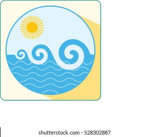 sand, heat, sun, waves