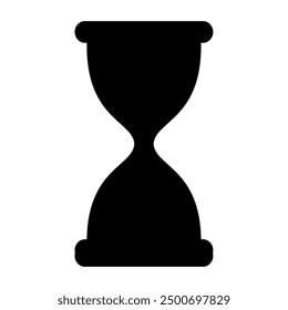 Sand hourglass icon. Vector image
