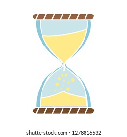 sand hourglass icon-stopwatch sign-countdown symbol-time illustration-sandglass Vector