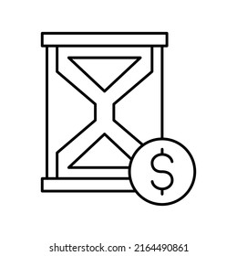 sand hourglass Isolated Vector icon which can easily modify or edit

