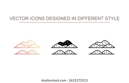 Diseño de icono de arena con fondo blanco