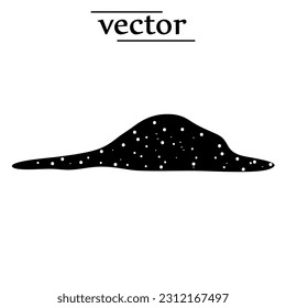 sand icon, dust icon vector illustration on white background..eps