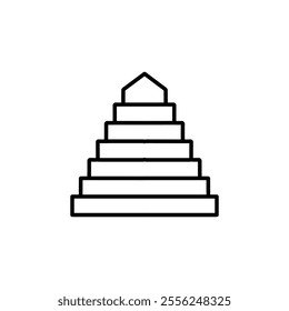 sand icon Flat symbol set outline