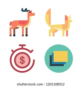 sand icon set. vector set about timer, antelope, fennec and layers icons set.