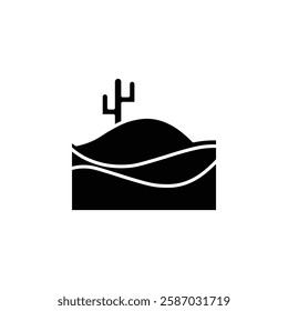 sand icon Simple thin line logo