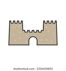 Logo-Design für Sandsymbol-Vektorgrafik-Vorlage