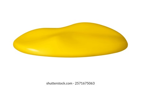 Sand island vector 3d icon. Cartoon dune isolated on white background. Desert hills, beach vacation concept