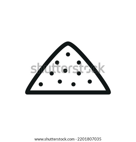 Sand isolated icon, pile of sand vector icon with editable stroke