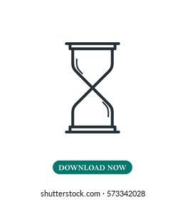 Sand oclock icon vector